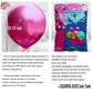 Colorful Elves 12 Inch 100 Pcs Metallic Chrome Hot Pink Balloons Shiny Thicken Latex Balloon Party Decoration (Hot Pink)