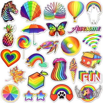 Rainbow Stickers For Kids Rainbow Stickers For Water Bottles Lgbtq Stickers Pack Lgbtq Stickers For Laptop(50 Pcs)