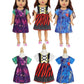 Benylion 14-16 inch Doll Clothes Princess Costume Dress for 18 Inch Doll Accessories Include Pirate,Descendants Evie and Mal Fit