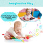 Momuse Baby Teething Relief Toys For 6-12 Months, Baby Teether Keys Car Musical Toy For 6 9 12 18 36 Months, Food Grade Silicone