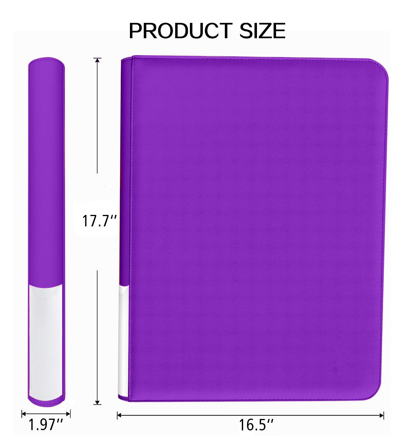 20 Pockets Card Binder  Trading Card Binder  enhanced Side Loading TCG Card  1280+ Card Collection Binder for MTG  Yugi  Hoke Cards and Cards Sleeve  Card Holder Binders (20Pockets-Purple)