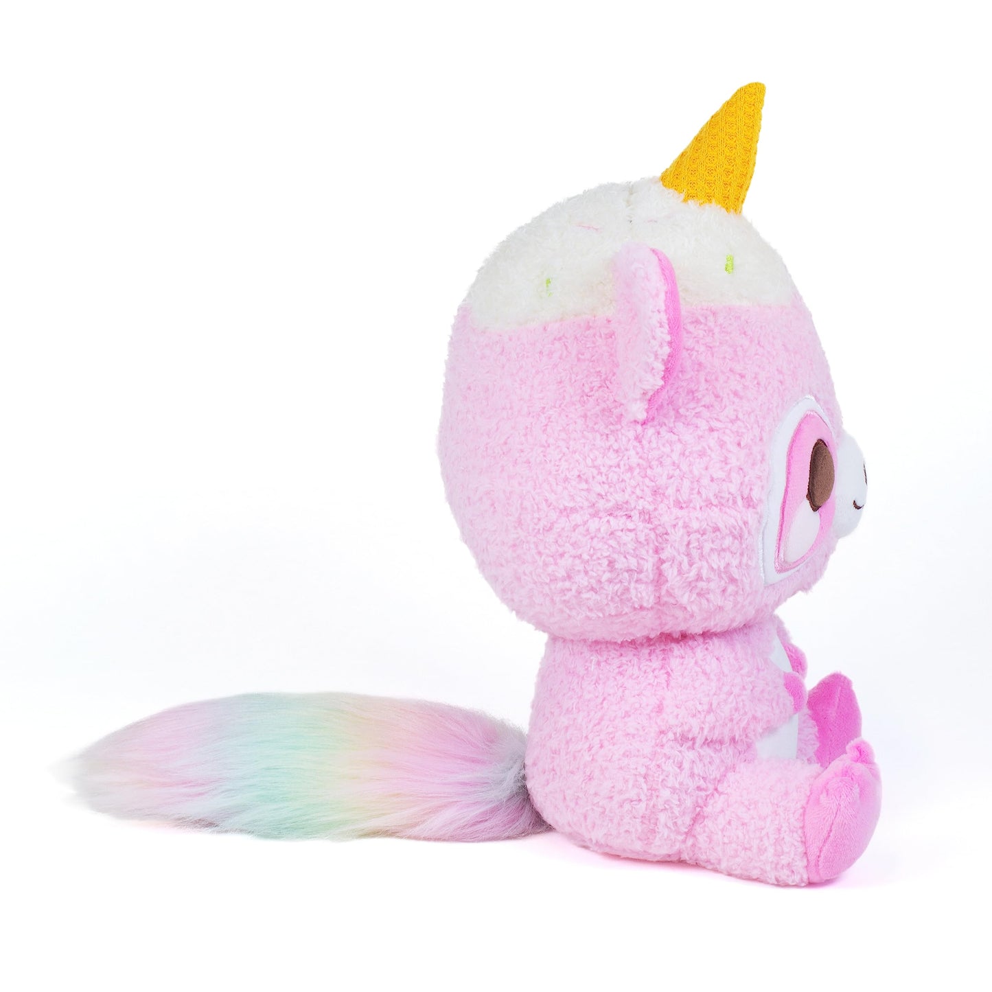 Cuddle Barn Plushgoals - Roxy The Kawaii Raccoon | Super Soft Cute Kawaii Racoon Ice Cream Cone Unicorn Horn Collectible Stuffed