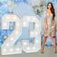 Marquee Numbers Large 23Rd-Birthday Decorations: 4Ft Light Up Number Party Decor 32 Year Old Women And Men 32Th Birthday Decorat