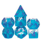 HDdais Polyhedral DND Dice Set 7PCS RPG D&D for MTG Dungeons and Dragons Role Playing Game and Other Tabletop Game(Cyan)