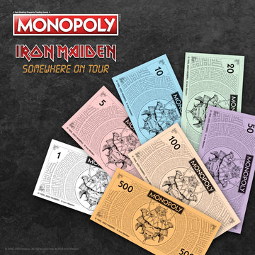 Monopoly Iron Maiden | Play As Bruce’S Lantern, Guitar Amp Stack, Nicko’S Drum Kit, And More | Officially Licensed Collectible Game Honoring British Classic Heavy Metal Icons