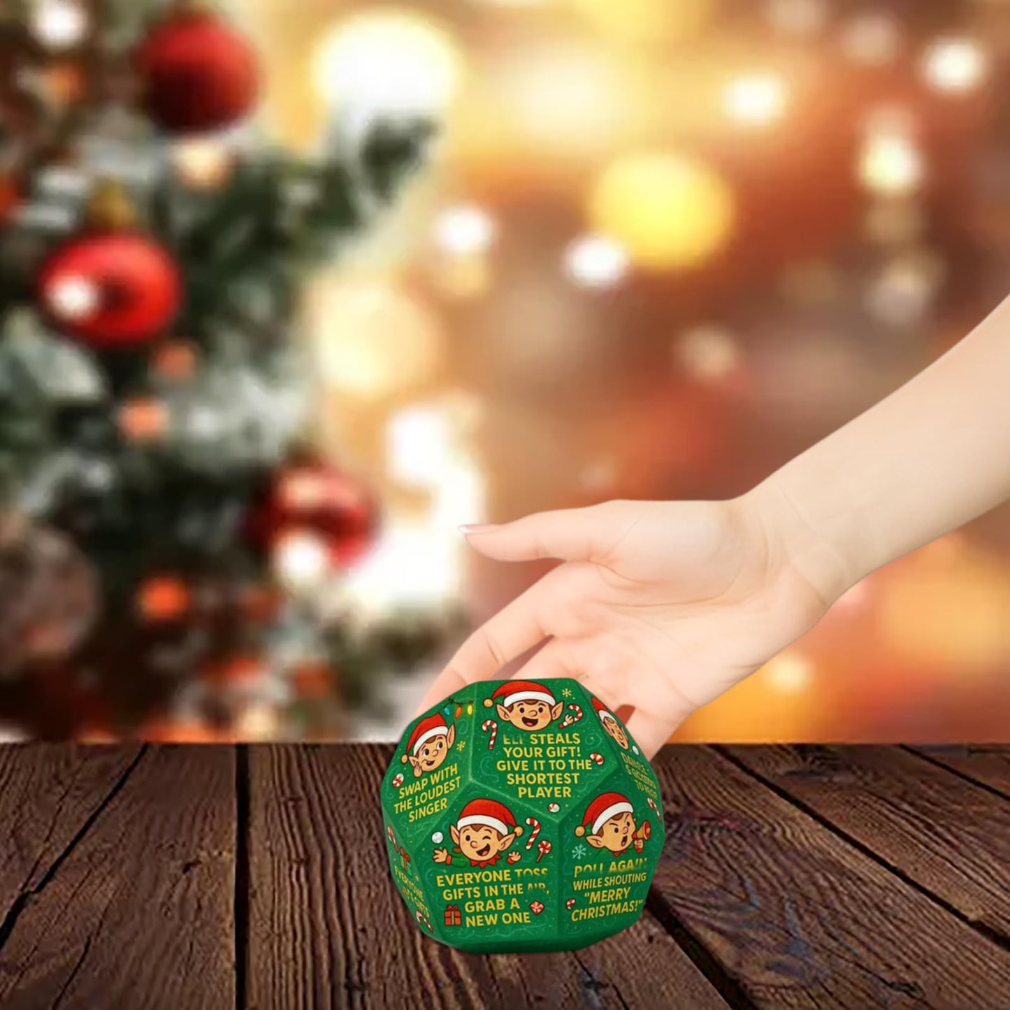 Exchange Dice for Christmas Games, Santa swap Gift Exchange dice, Party Gift Exchange Dice