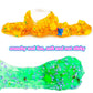 6 Pack Jelly Cube Crunchy Slime Kit, With Yellow, Pink, Purple, Green & Blue Clear Crunchy Slime, Super Soft Sludge Toy With Cut