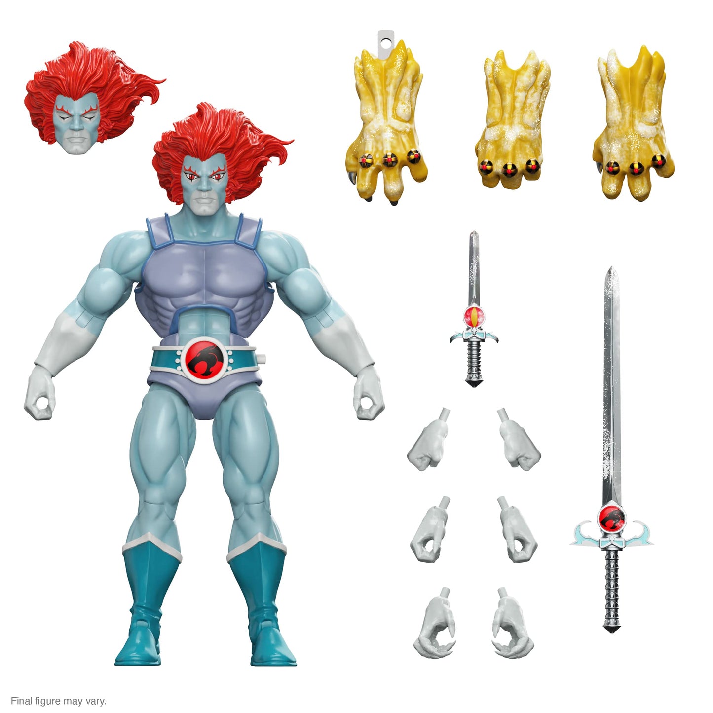 Super7 Ultimates! Thundercats Lion-O (Hook Mountain Ice) - 7' Thundercats Action Figure With Accessories Classic Cartoon Collectibles And Retro Toys