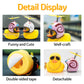 wonuu Rubber Duck Car Ornaments Cool Yellow Duck Car Dashboard Decorations Squeaky Glasses Duck with Propeller Helmet for Car ccessories Dashboard (Snail-Yellow G)