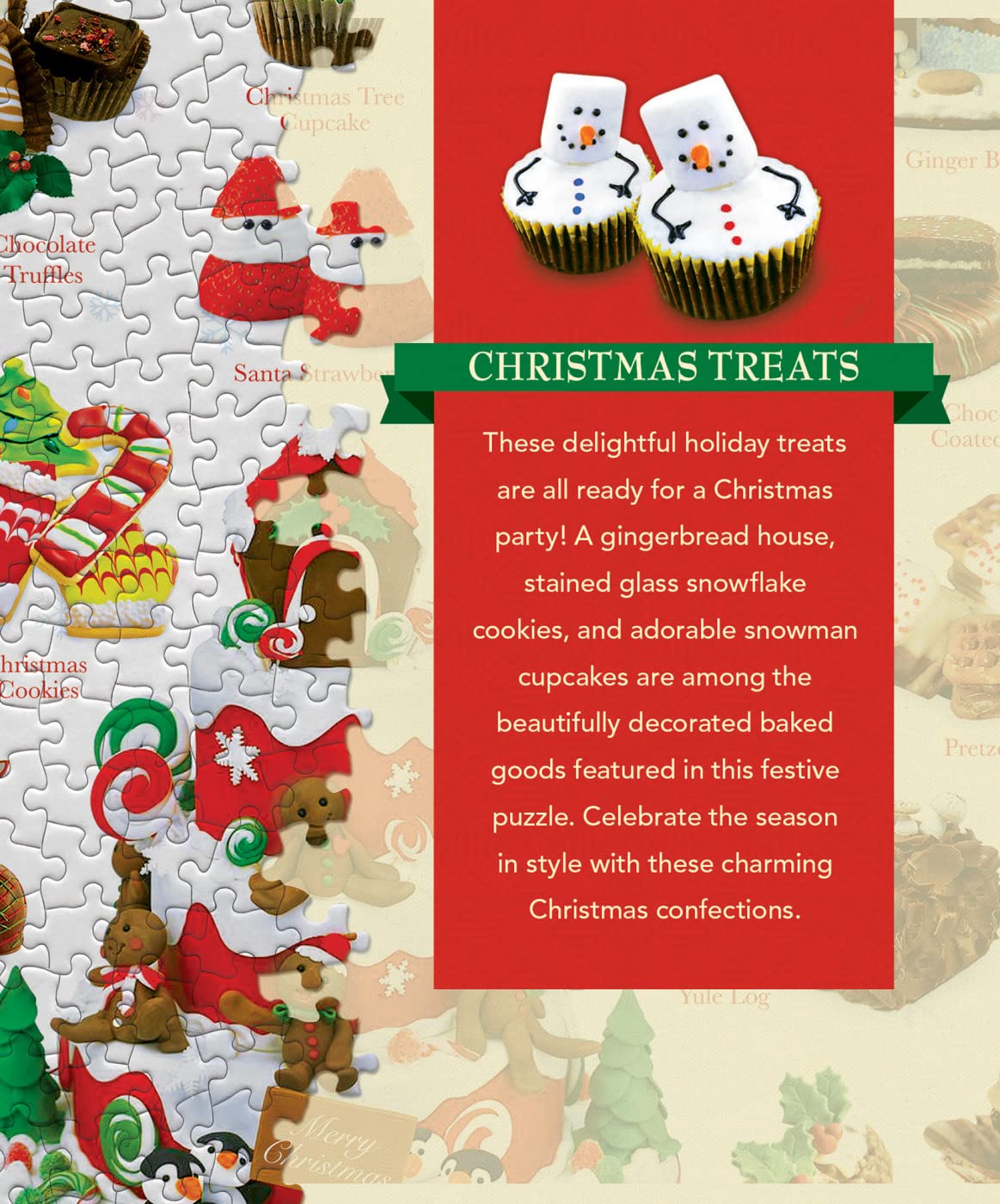 MasterPieces 1000 Piece Jigsaw Puzzle - Christmas Treats - 19.25"x26.75" - Team Color - Model 72257
