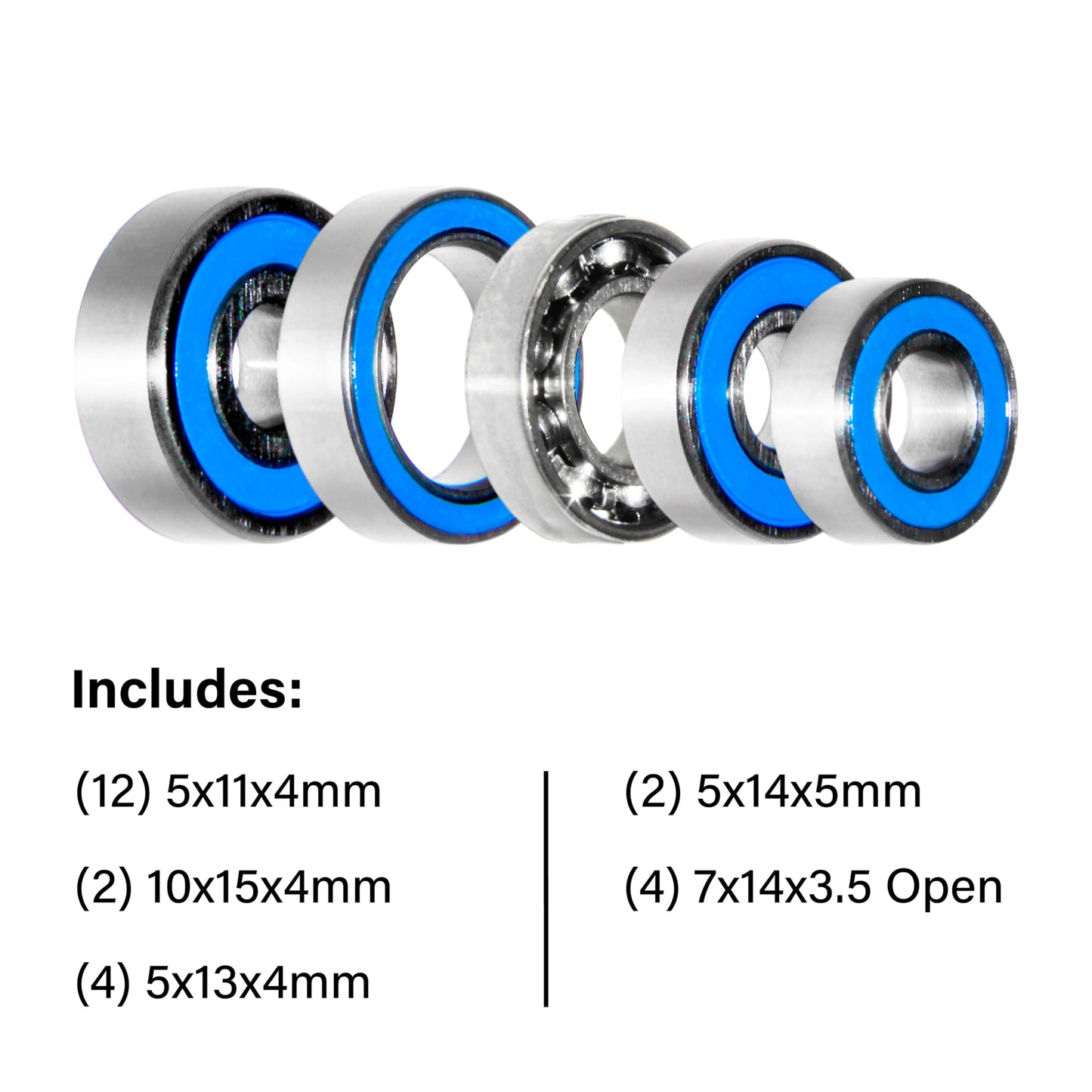 Winter Evening - for Axial Capra Currie F9 | Front and Rear Axle (24 Pcs Bearings Kit)