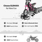 Elemara Electric Motorcycle For Kids, Dirt Bike Electric With Music & Bluetooth,350W Chain-Driven Motor,15.5 Mph & 150Lb Max,Twist-Grip Throttle & Hand-Operated Rear Brake,12' Air-Filled Tires-Pink