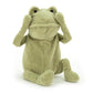 Jellycat Fergus Frog Stuffed Animal  Medium 13 inches - Amphibian Plush Toy - Classic Children's Gift
