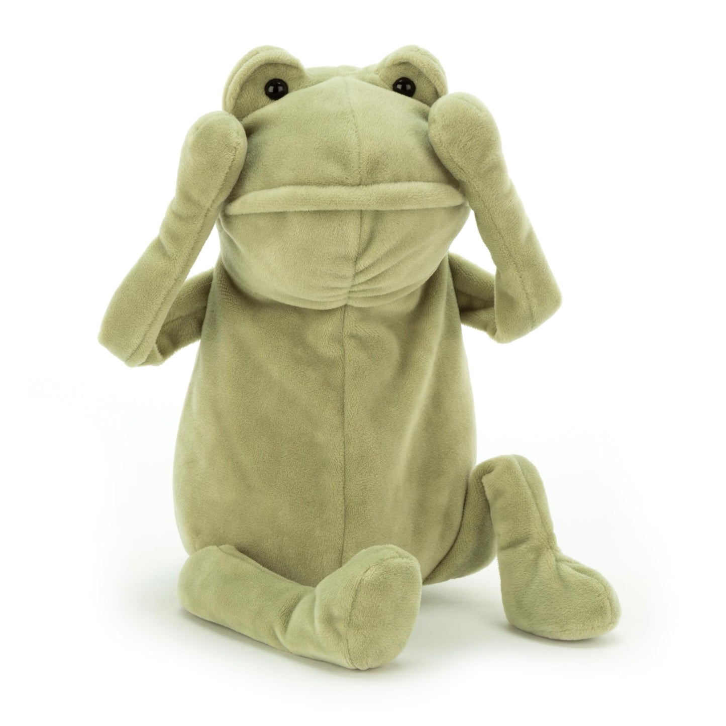 Jellycat Fergus Frog Stuffed Animal  Medium 13 inches - Amphibian Plush Toy - Classic Children's Gift