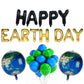 Atpata Funky Earth Day Foil Balloons Combo for Happy Earth Day Party Supplies Decoration (Happy Earth Day)