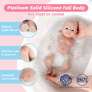 Vollence 12 Inch Full Body Silicone Baby Doll Boy Lifelike Reborn Doll Surprice Children Anti - Stress - Boy