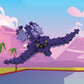 Plus Plus 3D Dinosaur Figure Building Block Set, 70 Mini Interlocking Puzzle Pieces, Fun Stem Toys For Kids - Pteranodon Maker Tube