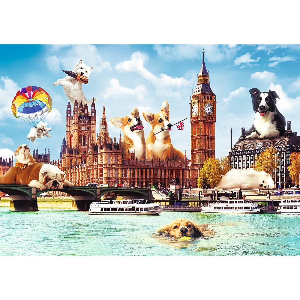 Trefl 1000 Piece Jigsaw Puzzle  Dogs in London