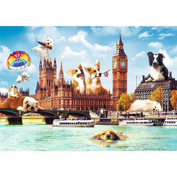 Trefl 1000 Piece Jigsaw Puzzle  Dogs in London