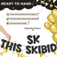 Fulmoon Pre Strung This Skibidi Rizzler Is 9 No Cap Glitter Banner 9th Birthday Party Decorations, Funny Birthday Sign, Party Su