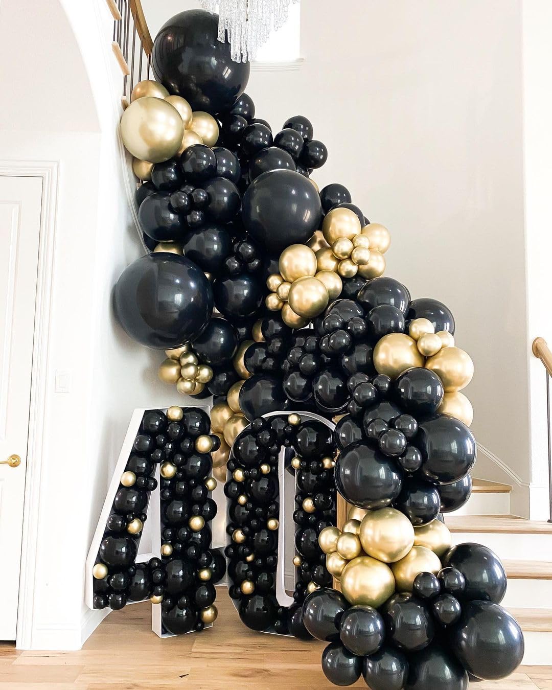 Bezente Black Balloons Latex Party Balloons - 150 Pack 5 Inch Matte Black Helium Balloons For Black Themed Birthday Graduation B