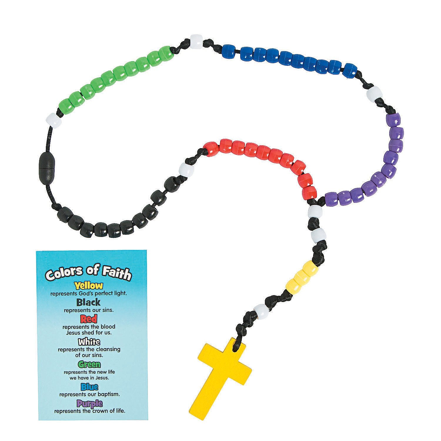 Colors of Faith Rosary Craft Kit  Makes 12  Sunday School Crafts for Kids and Fun Home Activities