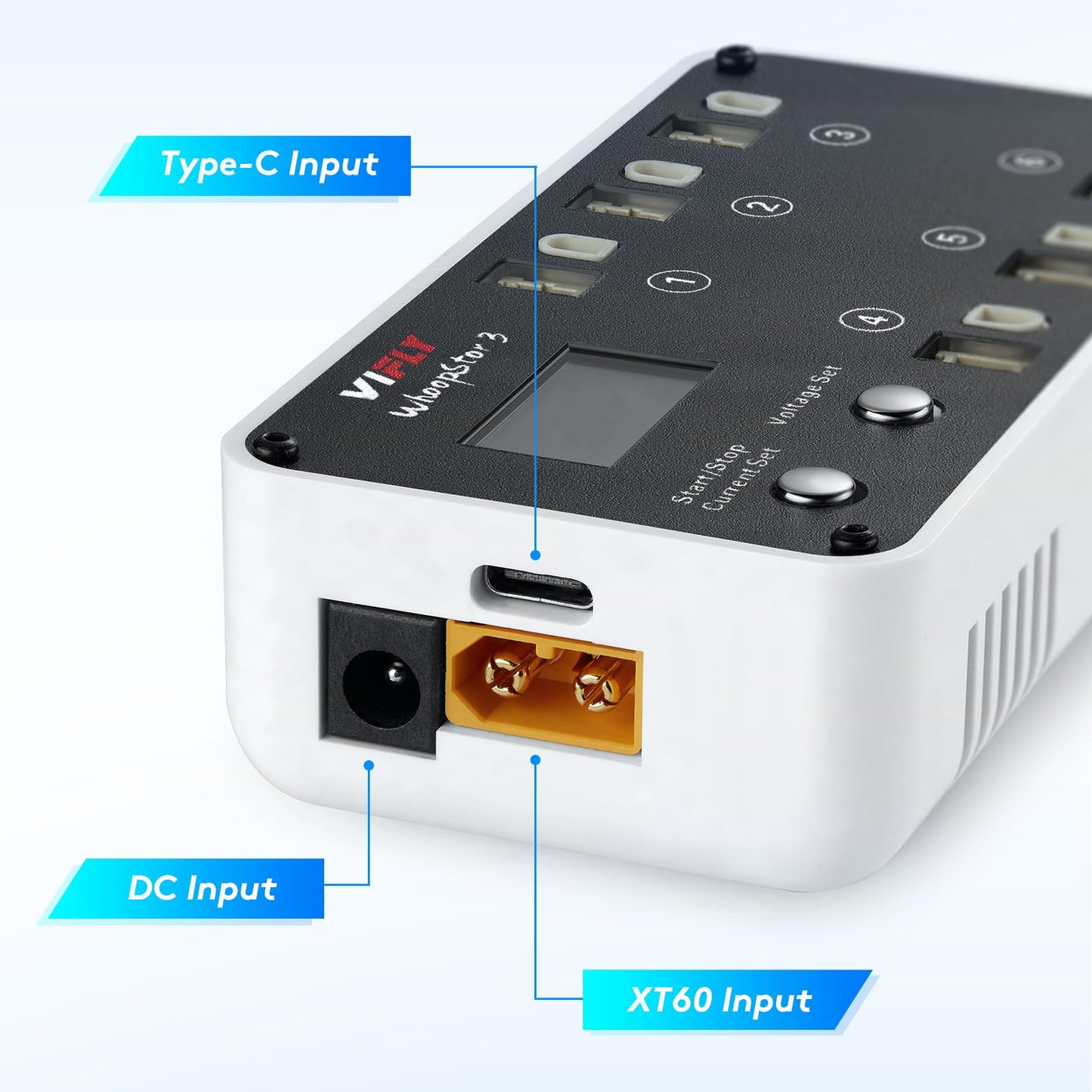 SoloGood VIFLY WhoopStor 3 V3 Battery Charger 6 Ports 1S LiPo Charger Discharger Storage Memory Function for Tinywhoop BT2.0 PH2