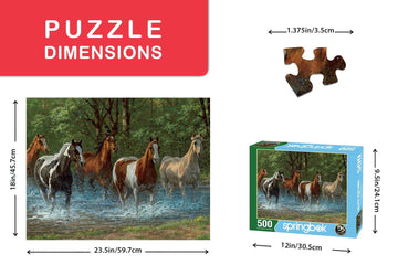 Springbok 500 Piece Jigsaw Puzzle Summer Creek Multi, Large/18 X 23.5'