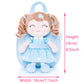 Gloveleya Toddler Plush Backpack Diaper Bag with Doll - 9 Inch, Blue, Model D1385-3