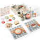 Pithfor Wooden Play Cooking Set, Pretend Play Kitchen Accessories Toys Set for Kids Toddlers, Including Play Dishes, Pot and Pan