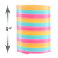 Just Play Large Multicolor Extreme Rainbow Slinky® - 9-Inch Tall Retro Plastic Fidget Toy for Kids Ages 5 and Up
