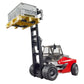 Bruder Linde Hti60 Fork Lift W Pallet And 3 Cargo Cages