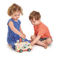 Tender Leaf Toys - Penguins Gelato Van - Food Truck Style Pretend Play, Ice Cream and Ice Lolly Wooden Vehicle - Encourage Role