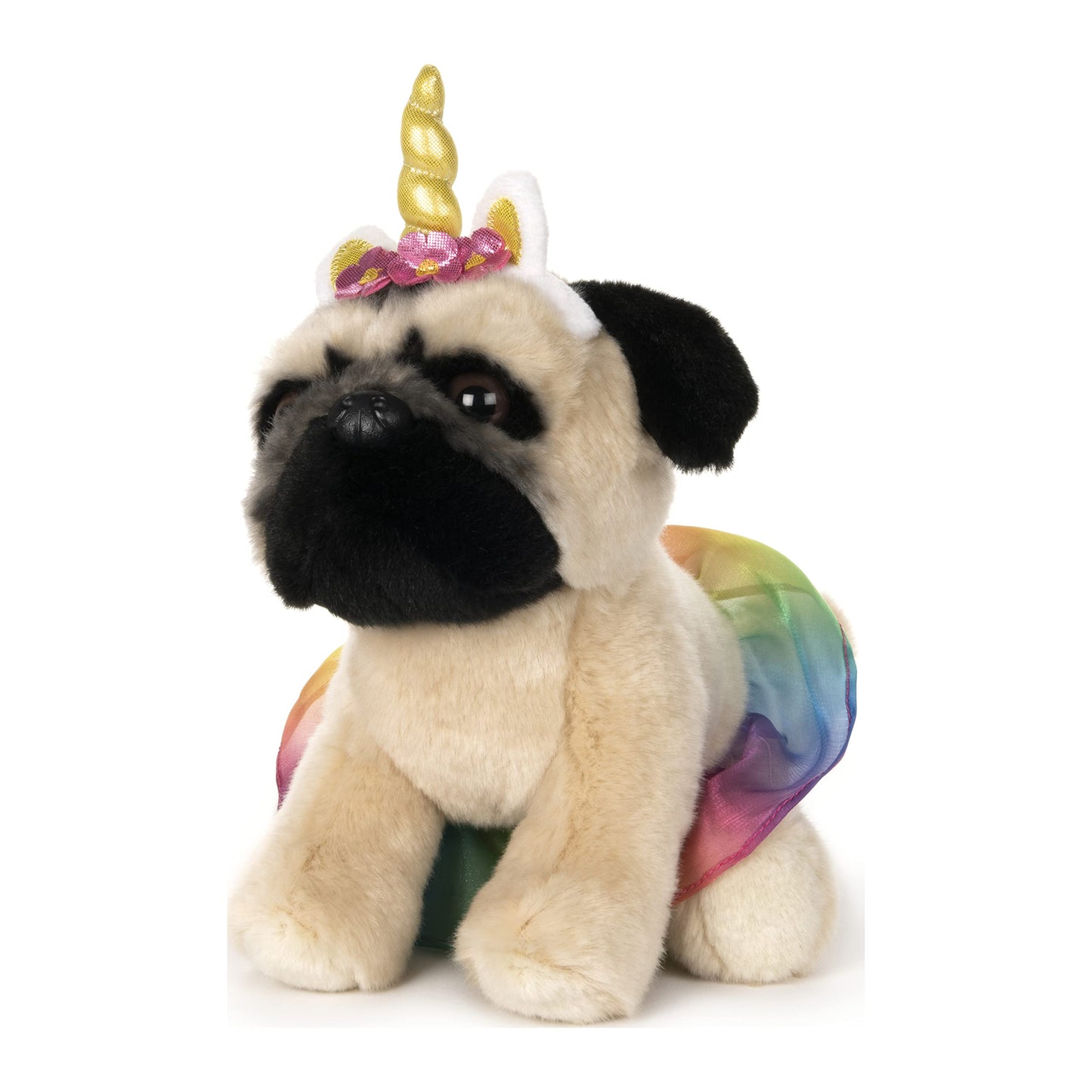 GUND Doug The Pug Unicorn Tutu Plush Dog Stuffed Animal, 9" - Soft Plush Toy in Unicorn Tutu Design