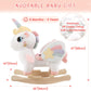 Funlio Unicorn Baby Rocking Horse, Rainbow Fairy Unicorn Rocking Horse For Toddlers 6 Months To 3 Years, Stuffed Ride-On Animal Rocker, Easy To Assemble, Cpc & Ce Certified