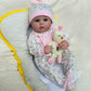 Kaydora Reborn Baby Dolls - 16 Inch Realistic Newborn Girl, Lifelike Handmade Silicone Baby With Soft Weighted Body Like Real Baby, Kids Gift Box For 3+ Year Old