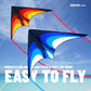 Sgftre Red Blue Delta Kite For Kids And Adults,Single Line Kites Kids Flying Toys,Two Piece Large Delta Kite For Beach Flying Ki