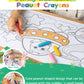 Posucess Peanut Crayons For Kids, 24 Colors Washable Toddler Crayons, Non-Toxic Baby Crayons For Ages 2-4, 1-3, 4-8, Coloring Ar