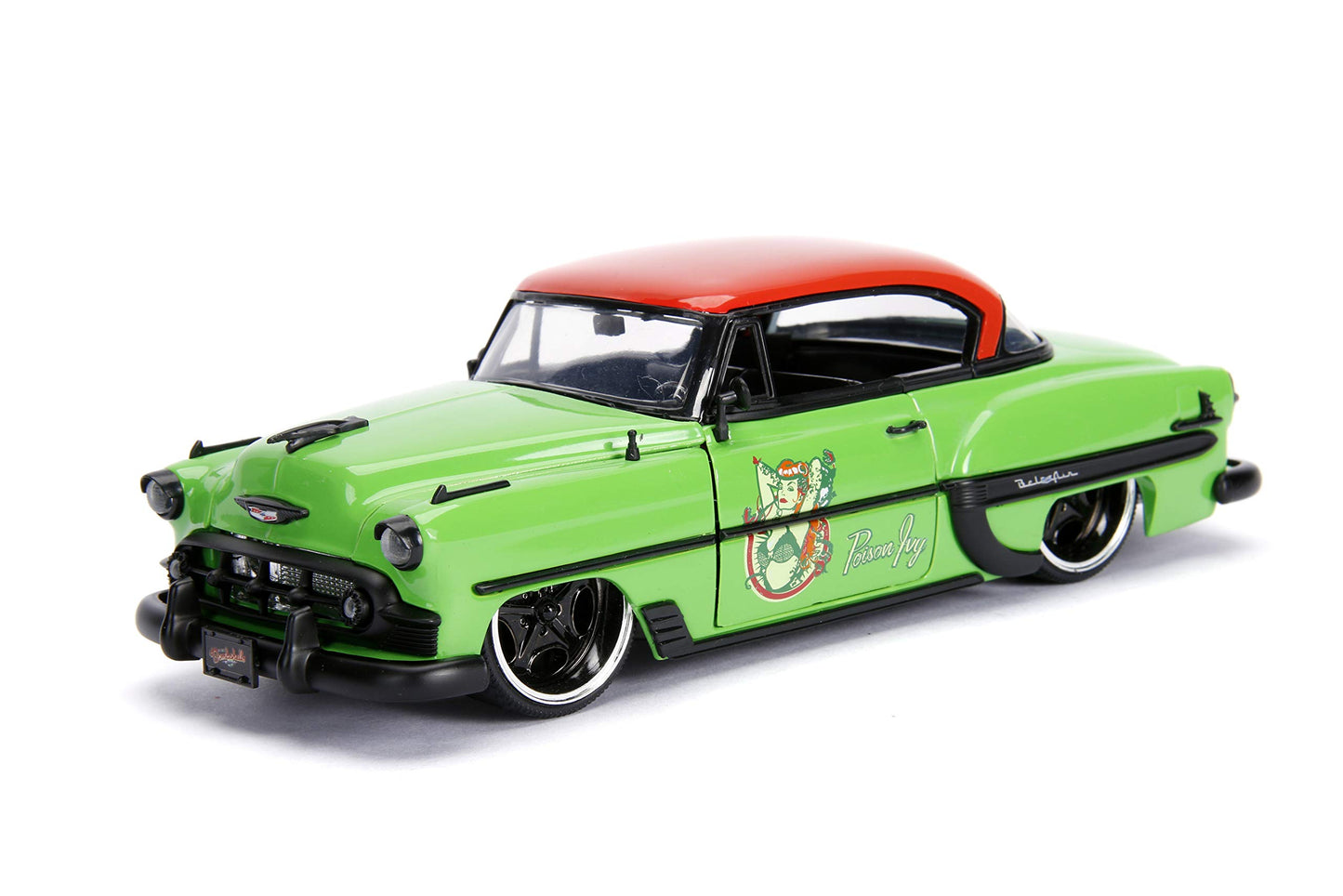 Jada Toys 1: 24 1953 Chevy Bel Air Hard Top W/Poison Ivy Figure, Green