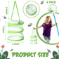 Sherr 6 Pcs Mini Butterfly Habitat Cage Clear Mesh Butterfly Net Cage Container Foldable Terrarium, 6.3x7.1inch