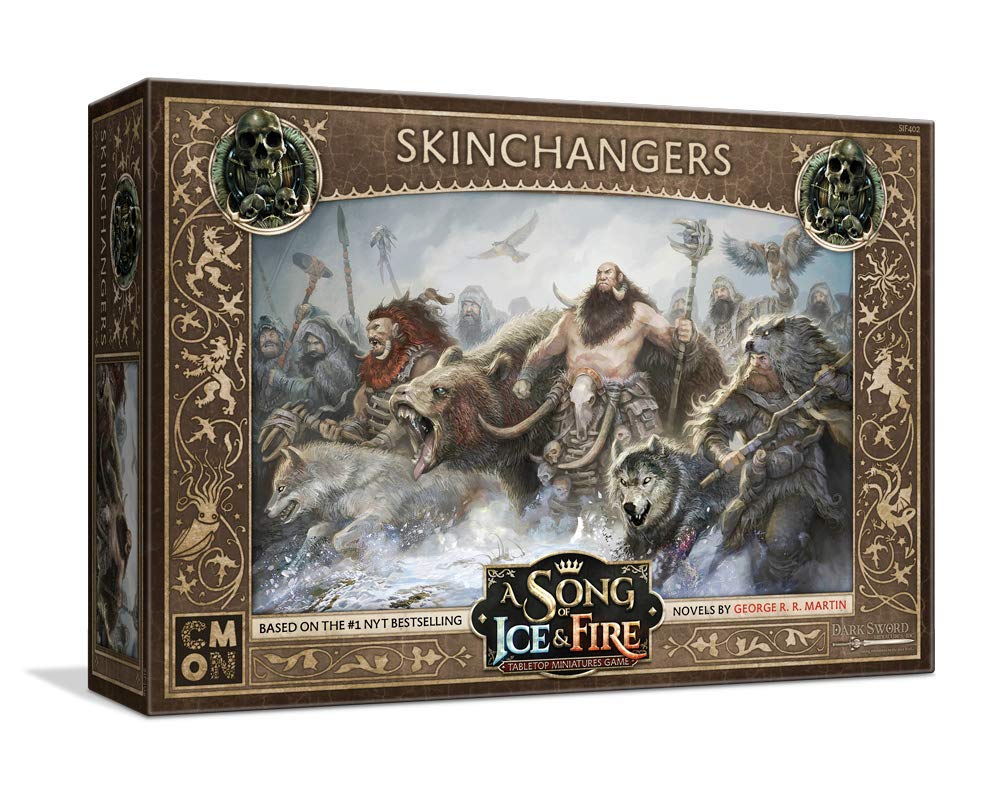 Cmon A Song Of Ice And Fire Tabletop Miniatures Free Folk Skinchangers Unit Box - Harness The Power Of Beasts! Strategy Game For
