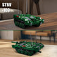 DAHONPA Stridsvagn 103 Tank Building Block Set, 692 PCS, Green, Plastic, Includes 2 Soldier Figures, Medium Military Model