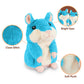 Sanjoin Kids Toddler Toys For Ages 2-4, Talking Hamster Repeats What You Say, Interactive Plush Repeating Toy For 2 3 4 5 6 8 Year Old Boy Girl Birthday Gift (Blue)
