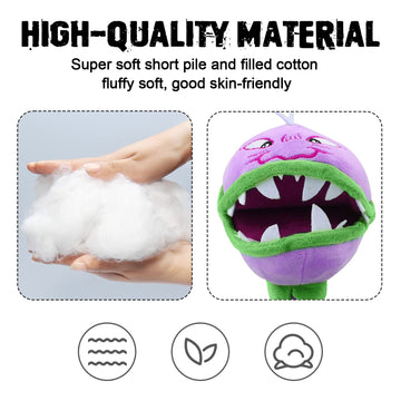 Maikerry 6Pcs Plants And Zombies Plush Vs Toys Sets Pvz Plush Stuffed Toys Soft Figure Doll Great Birthday Gifts For Boys And Girls