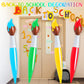 Vercanmonth 8 Pcs 43.3 Inch Giant Inflatable Paint Brushes Large Blow Up Colored Paintbrushes Set Art Paint Brushes For Kids Sum