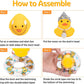 wonuu Car Duck Rubber Duck Car Ornaments Duck Car Dashboard Decorations with Cute Headband Swim Ring Necklace Sunglasses  C-Male Crown&Pearl Chain