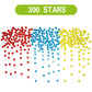 Magnetic Reward Behavior Star Chore Chart For One Or Multiple Kids, Includes 8 Markers + 60 Foam Backing Illustrated Chores + 300 Stars In Red, Yellow, Blue. X- Large 17X12 Inch. Hanging Loop Ready!