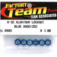 Team Associated 6943 8-32 Aluminum Locknut, Blue (6)