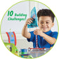 hand2mind Ultimate Inventor Toolkit, for Ages 5 and Up, 10 Building Challenges and 250 Kids Building Materials, Building Toys, K