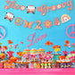 Ushinemi Two Groovy Party Decorations, Hippie Two Groovy Hanging Banner With Boho Garland, Retro Hippie Decor For Kids Girls